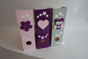 Dřevěný šanon se sovičkou