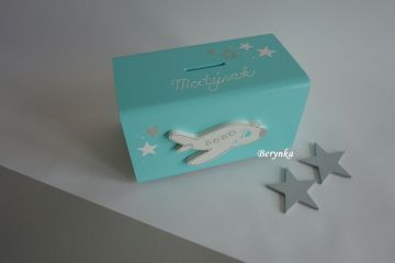 Dřevěná pokladnička pro děti