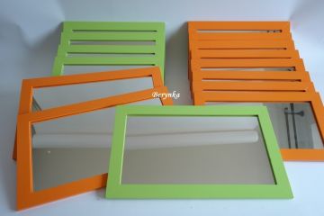 Zrcadla v rámu - obdélníková