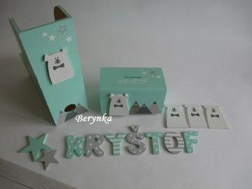 Dřevěné dekorace - s medvědem