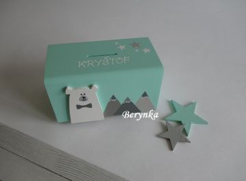 Dřevěné dekorace - s medvědem