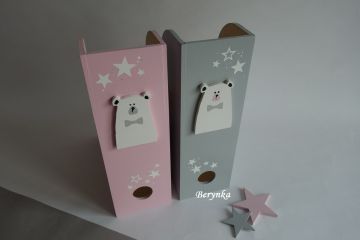 Dřevěné dekorace - s medvědem