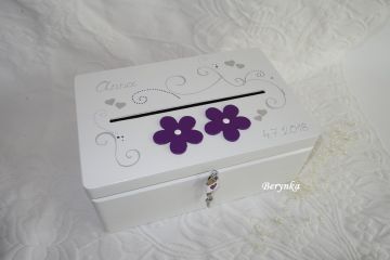 Pokladnička - bedýnka s kytičkami