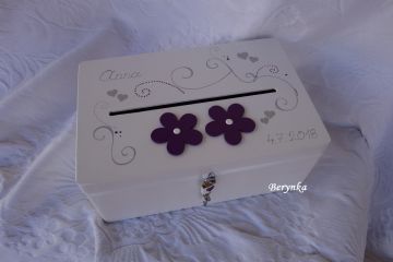 Pokladnička - bedýnka s kytičkami