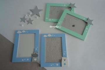 Dekorace mátovo-modré