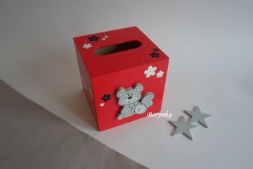 Krabička na kapesníky s medvídkem