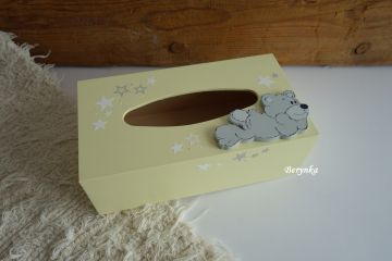 Krabička na kapesníky s medvídkem