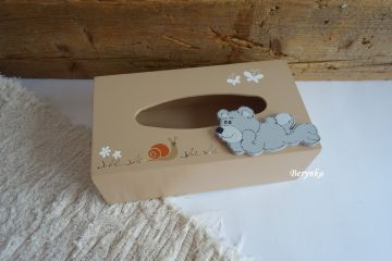 Krabička na kapesníky s medvídkem