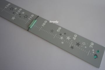 Dětský metr s medvídkem v nordic stylu