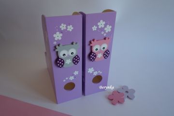 Dřevěné dekorace - levandulově fialová