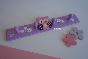 Dřevěné dekorace - levandulově fialová