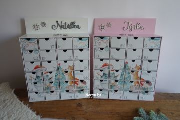 Adventní kalendář s lesními zvířátky