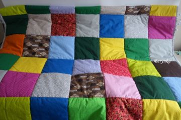 Patchworková bavlněná deka