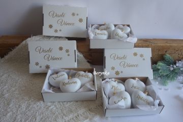 Krabička na vánoční ozdobu/srdíčko