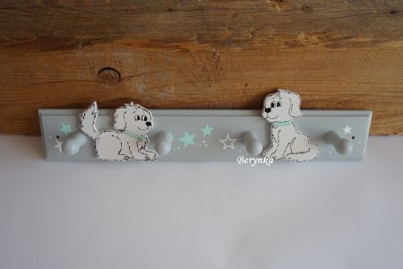 Dětský věšák s pejsky