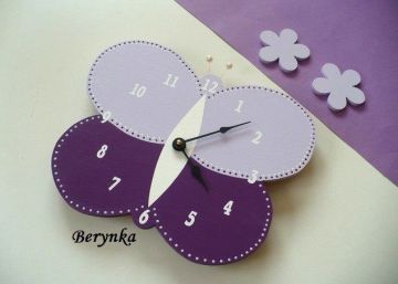 Dětské hodiny motýl