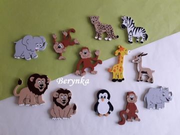 Dřevěná písmenka "kytičky"