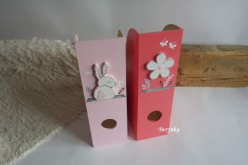 Dřevěný šanon s kytičkou