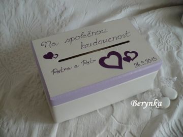 Svatební bedýnka srdíčková