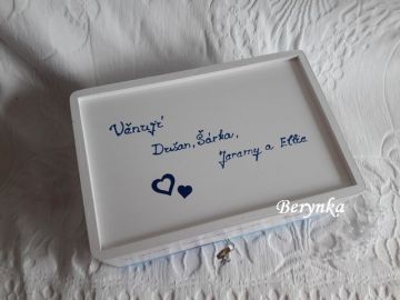 Svatební bedýnka srdíčková