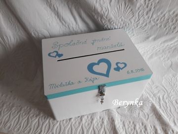 Svatební bedýnka srdíčková