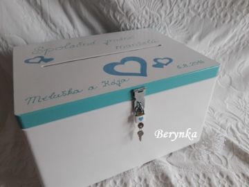 Svatební bedýnka srdíčková