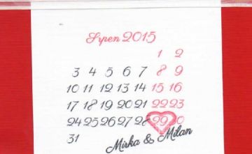 Svatební pokladnička - se srdíčkem podle oznámení