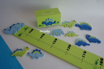 Dřevěné dekorace - s dinosaury