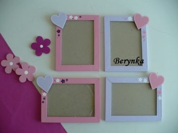 Dřevěné dekorace - srdíčka a sovičky