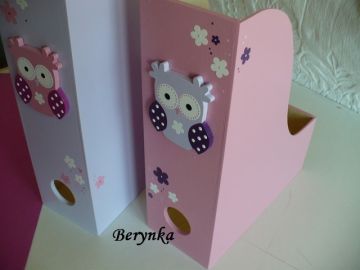 Dřevěné dekorace - srdíčka a sovičky