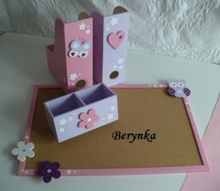 Dřevěné dekorace - srdíčka a sovičky