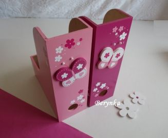 Dřevěné dekorace - v růžových odstínech