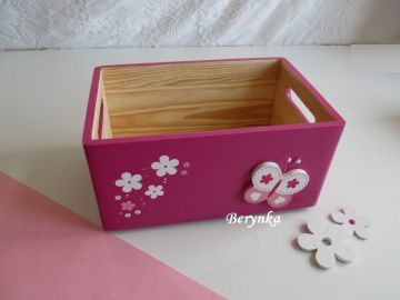 Dřevěné dekorace - v růžových odstínech