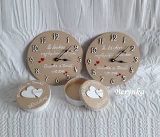 Svatební hodiny s věnováním