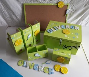 Dřevěné dekorace - tenis