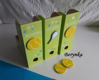 Dřevěné dekorace - tenis