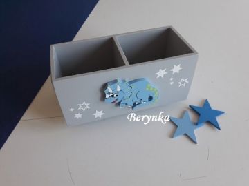 Dřevěné dekorace - dinosauři s hvězdičkami