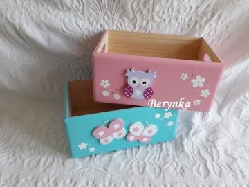 Dřevěné dekorace - tyrkys