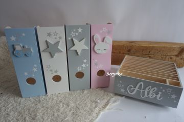 Dřevěný šanon s hvězdičkou