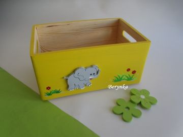 Dřevěné bedýnky se zvířátky ZOO