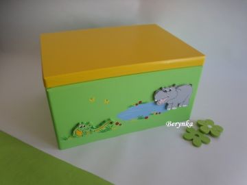 Dřevěné bedýnky se zvířátky ZOO