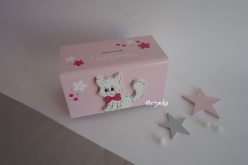 Dřevěná pokladnička pro děti