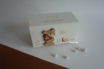 Dřevěná pokladnička pro děti