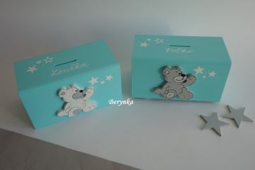 Dřevěná pokladnička pro děti