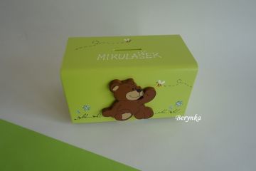 Dřevěná pokladnička pro děti