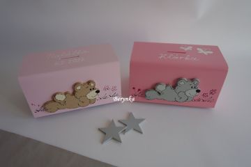 Dřevěná pokladnička - kasička pro děti