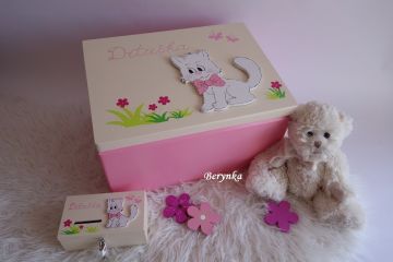 Dřevěné dekorace - s kočičkou