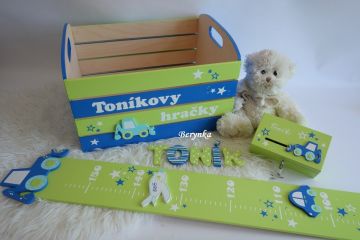 Dekorace zeleno-modré s tyrkysovou