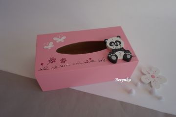 Krabička na kapesníky s pandou