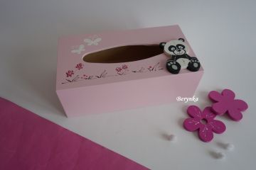 Krabička na kapesníky s pandou